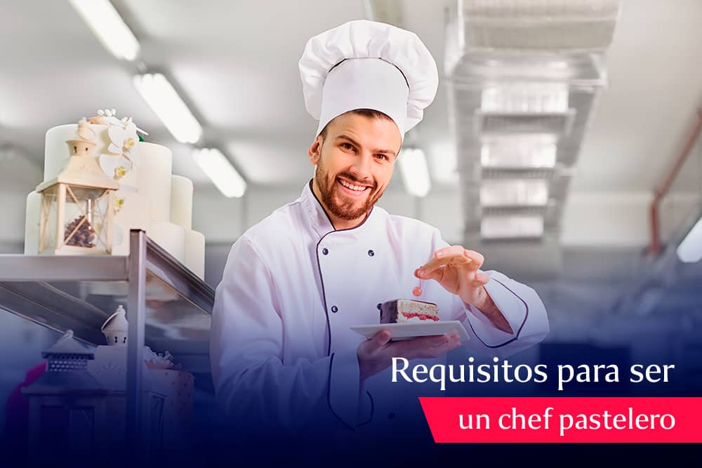 chef pastelero sonriendo