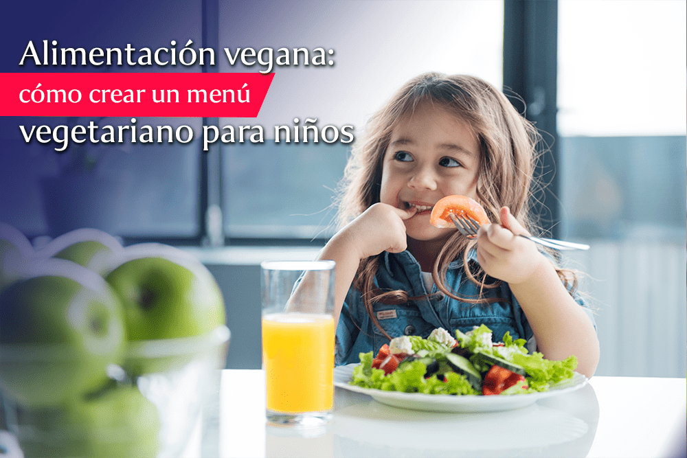 niña comiendo verduras en el desayuno