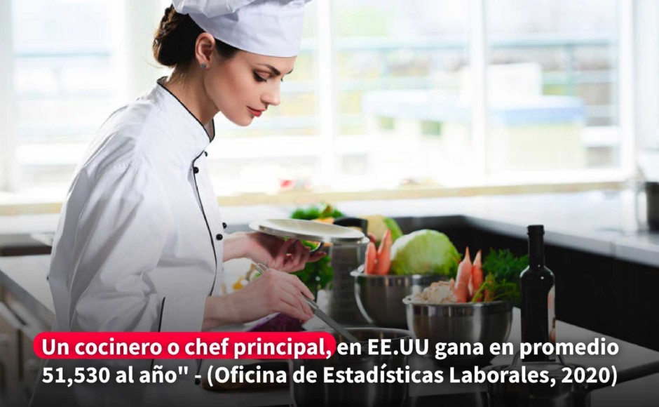 mujer chef degustando un platillo preparado por ella