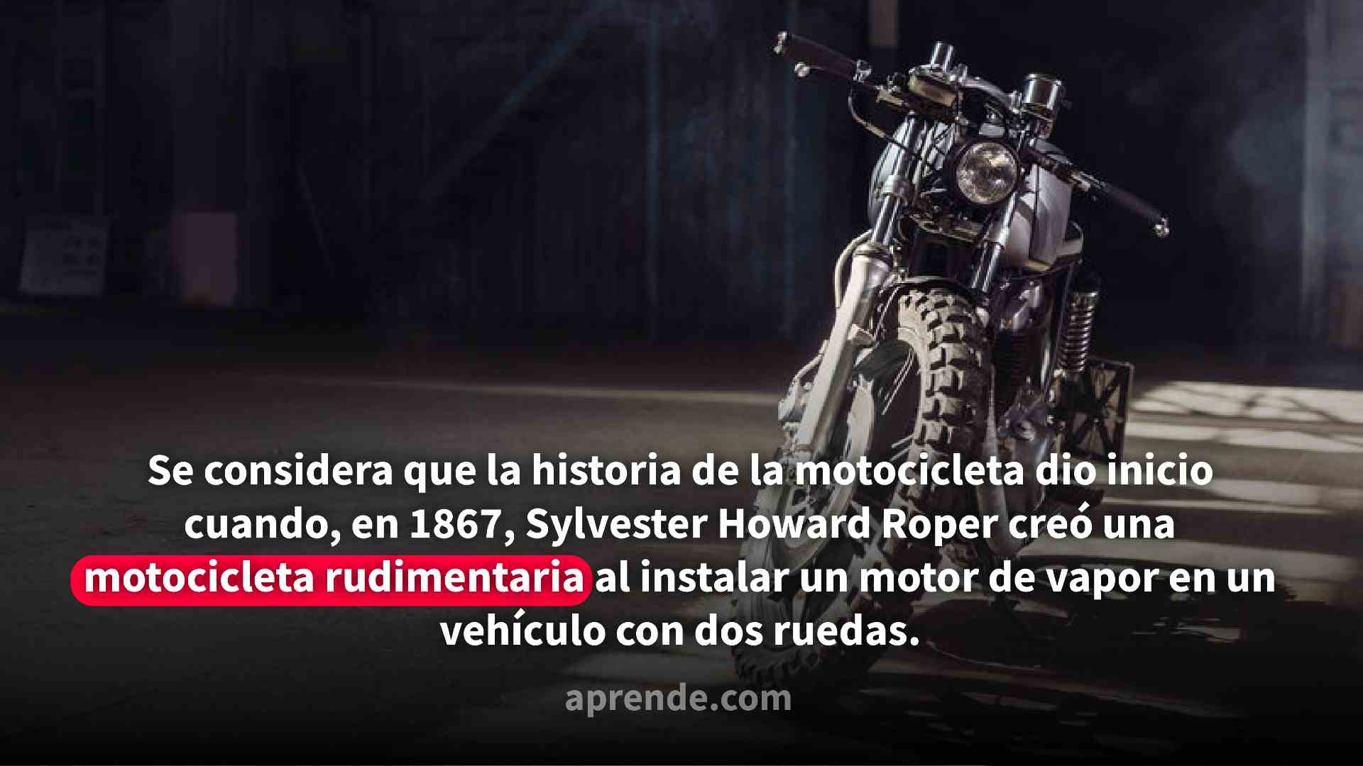 Motocicleta parqueada