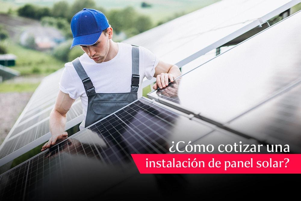 Imagen de un técnico en reparación de paneles solares realizando una instalación