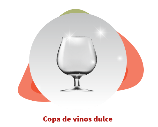 Ilustración de copa para vinos dulces