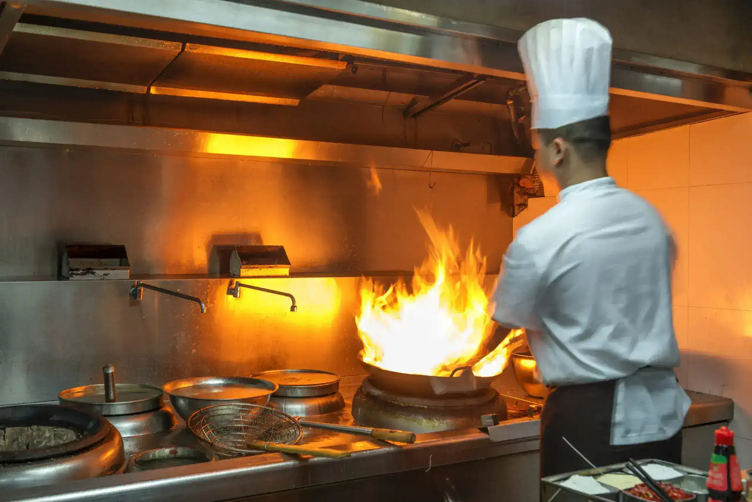 chef en la cocina
