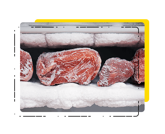 Imagen de una carne congelada