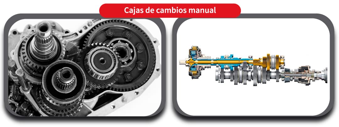 Esquema de las cajas de cambio manuales