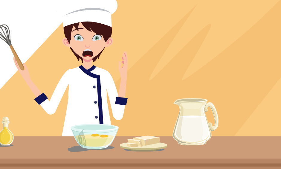 gif mujer chef sorprendida