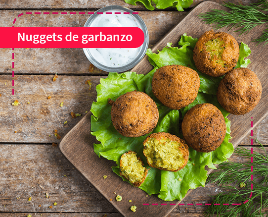 preparación Nuggets de garbanzo
