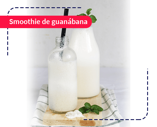 preparación Smoothie de guanábana