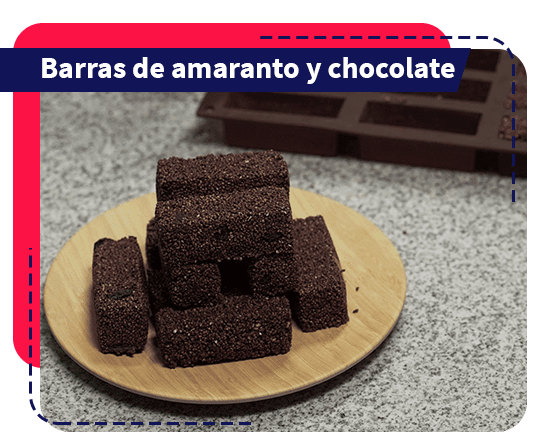 aprende a preparar una receta de barras de amaranto y chocolate