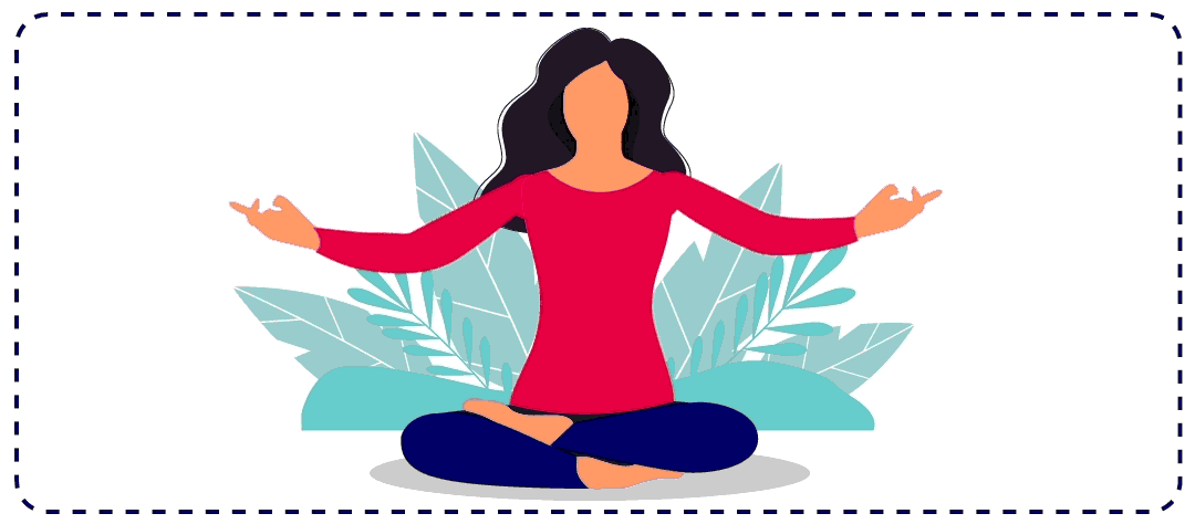 mujer haciendo yoga