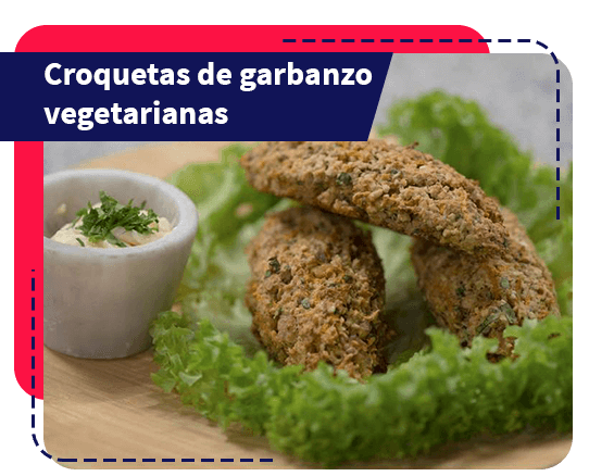 receta de croquetas de garbanzo vegetarianas