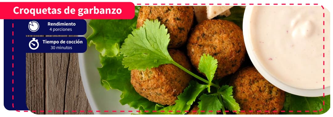 croquetas de garbanzo