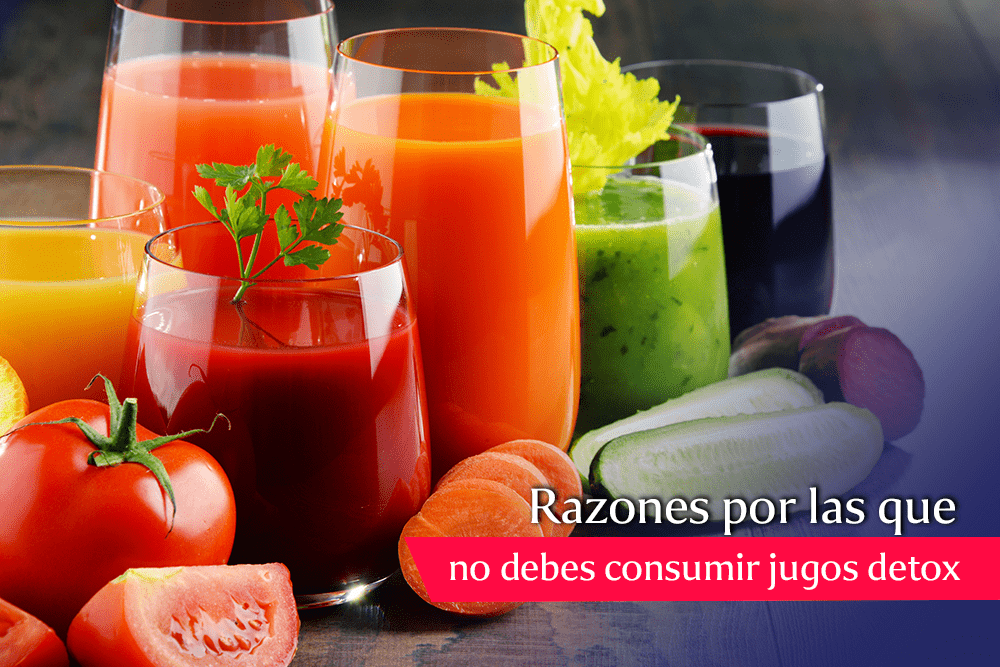 Aprende porque el exceso de jugos detox dañan la salud