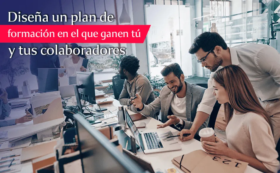 grupo de personas diseñando un plan de formación para los colaboradores de la empresa