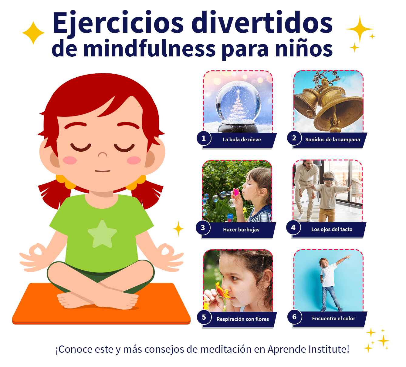 ejercicios de meditación para niños en Aprende Institute