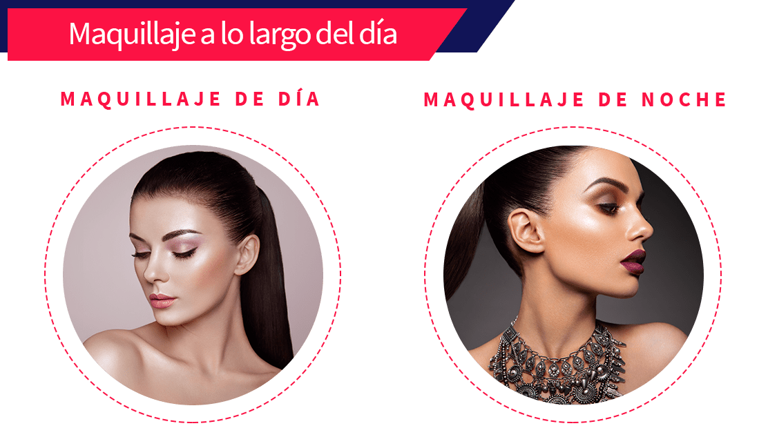 Aprende las diferencias del maquillaje para eventos de día y para eventos de noche