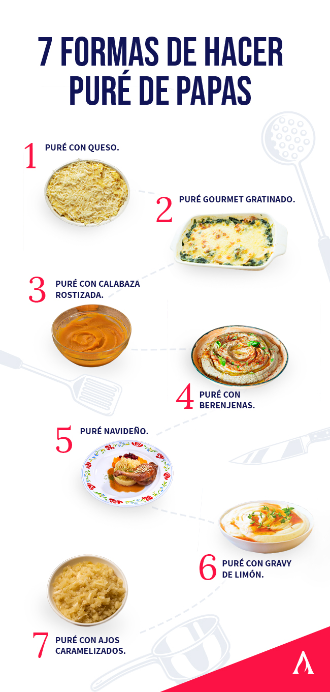 7 formas creativas de hacer pure de papas