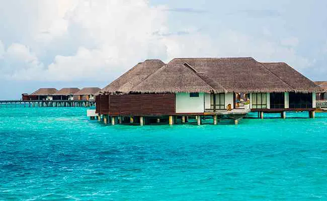 foto panorámica de los bungalows en la Isla de Song Saa