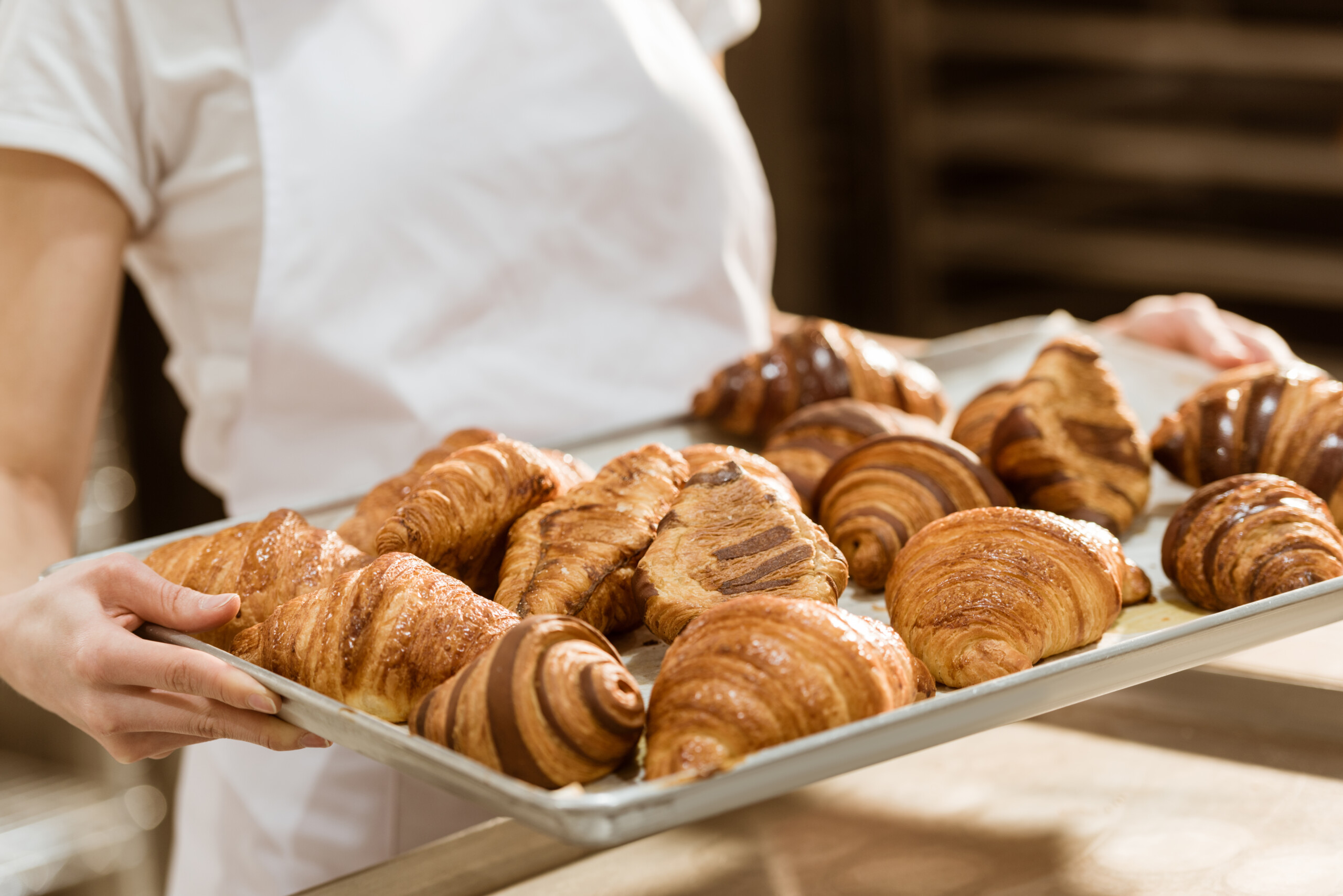 bandeja de croissants