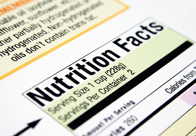 tabla nutricional