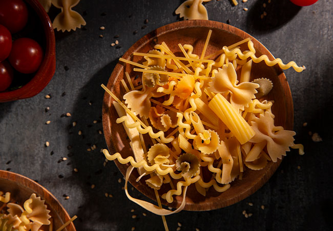 diferentes tipos de pasta