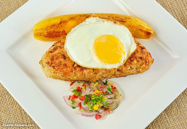 Plato de Tacu Tacu peruano
