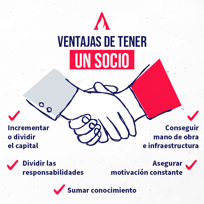 ventajas de contar con un socio para emprender o crear un negocio