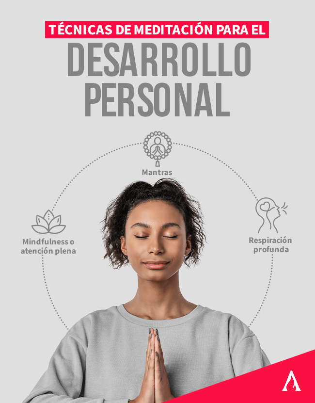 infografia sobre la meditacion y el desarrollo personal