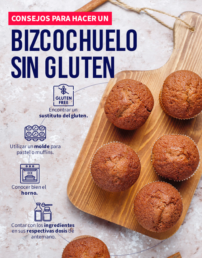 como hacer un bizcocho sin gluten