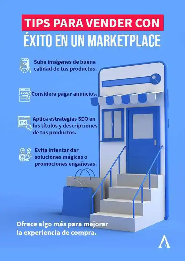 infografia de tipos para vender en marketplace