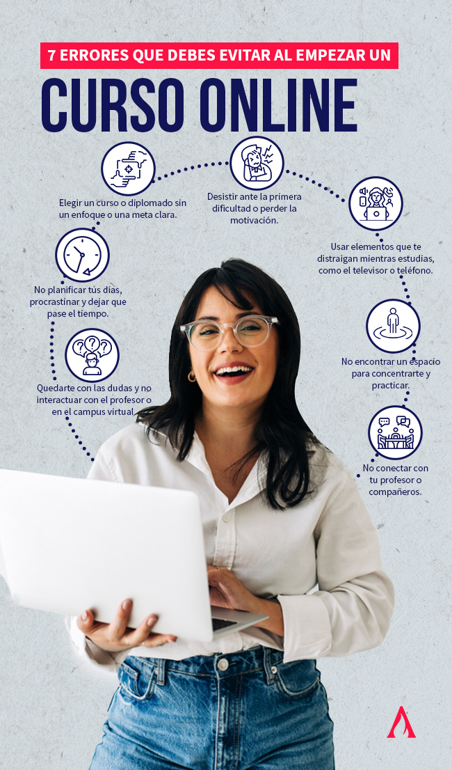 errores que debes evitar al empezar un curso online