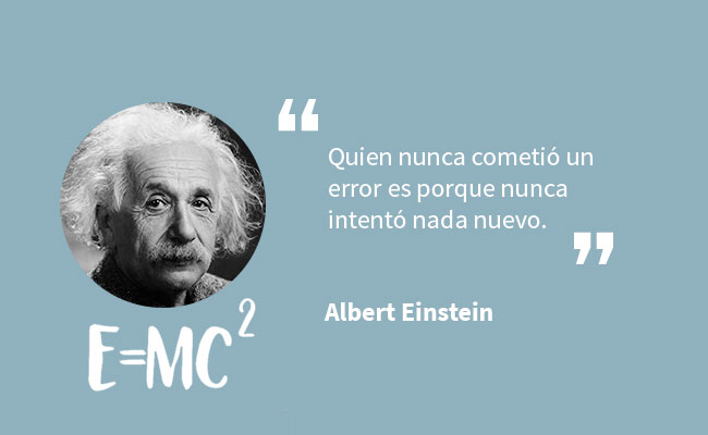 frase de albert einstein sobre fracasar