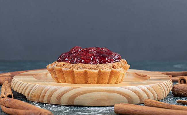 tartaletas de arándanos con nueces