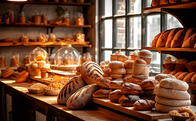 panaderia artesanal por la mañana