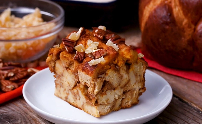 Imagen de Pumpkin Pie Bread Pudding casero 