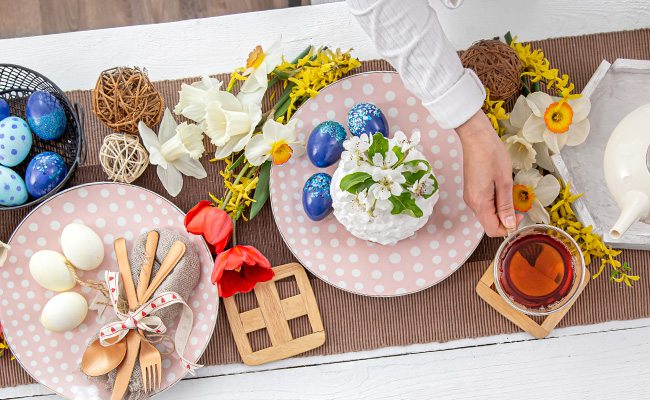 mesa de pascua para toda la familia